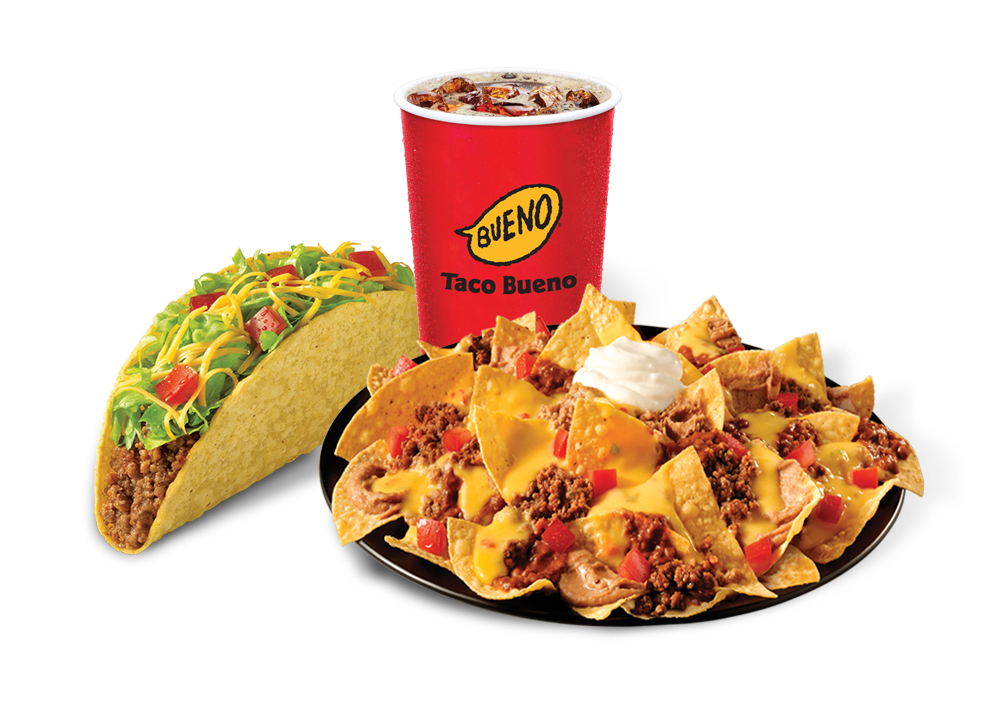 Combo #3 Crispy Beef Taco, Beef Mucho Nachos